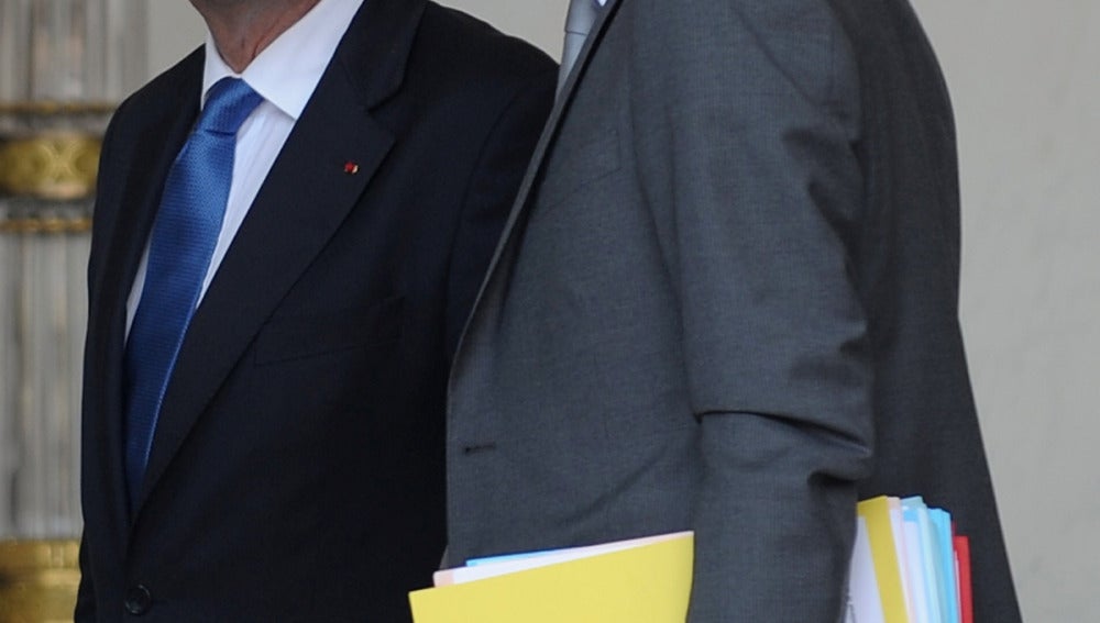 Manue Valls junto a Francois Hollande