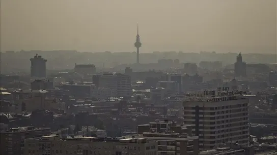 Vista de Madrid con contaminación Vista de Madrid con contaminación