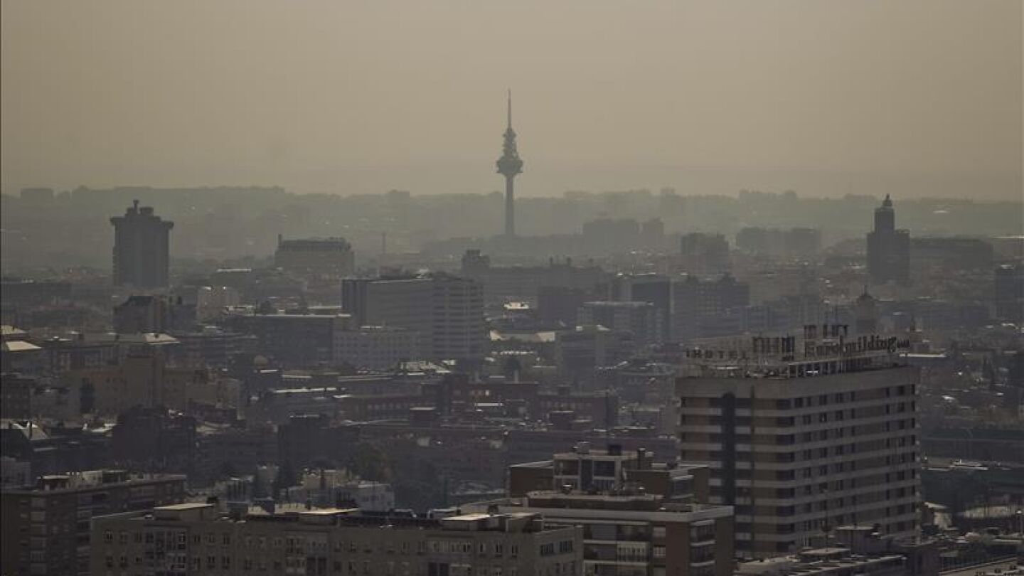 Vista de Madrid con contaminaci&oacute;n