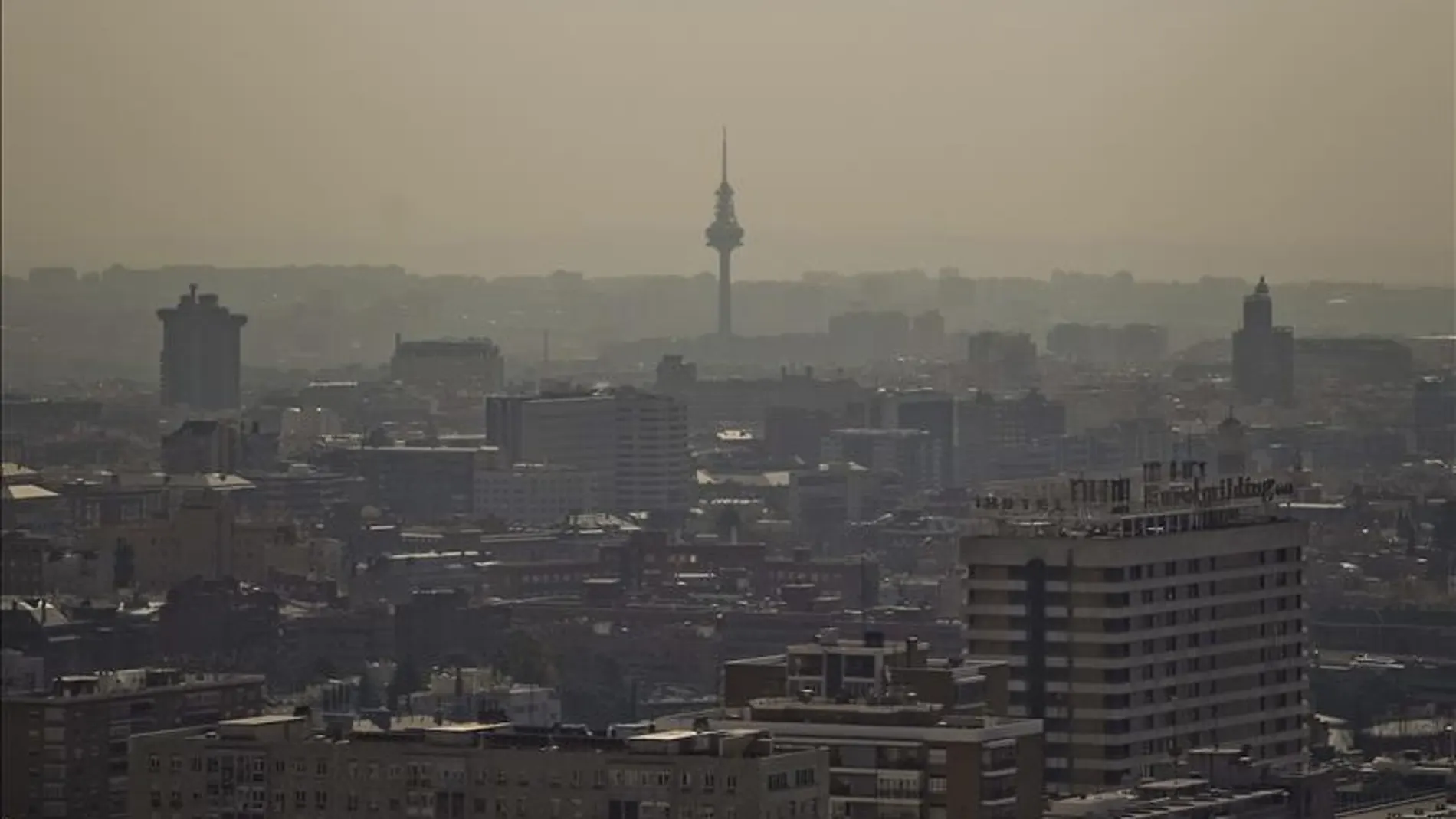 Vista de Madrid con contaminación