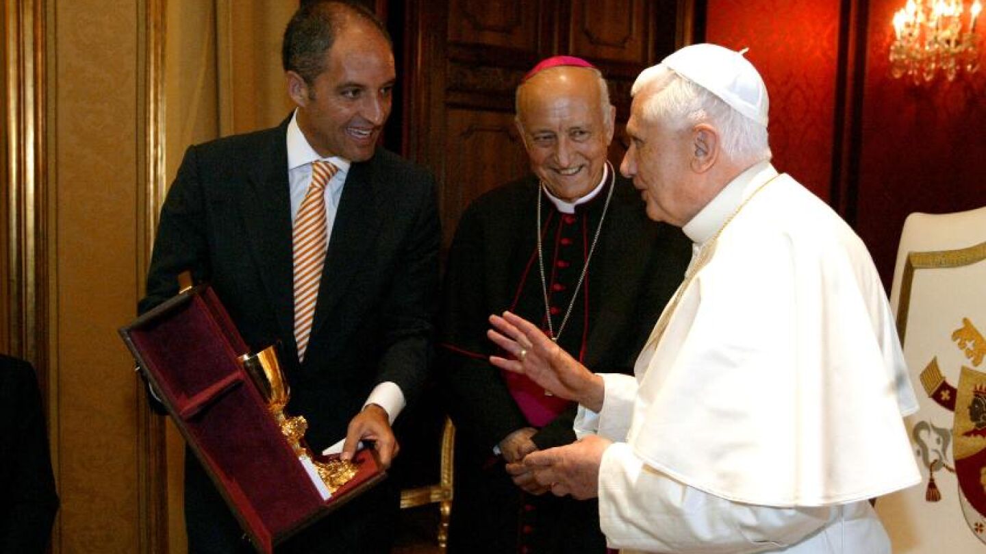 Francisco Camps y el papa Benedicto XVI