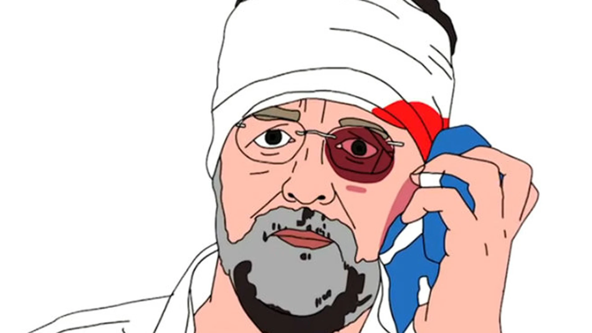 Imagen de Rajoy en el videoclip de Amaral