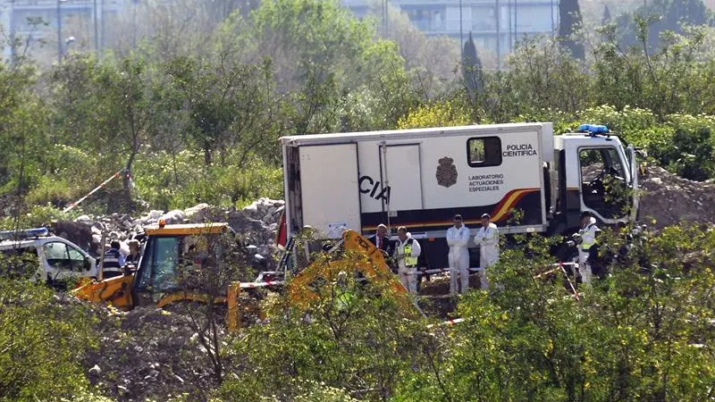 La Policía científica analiza los restos encontrados