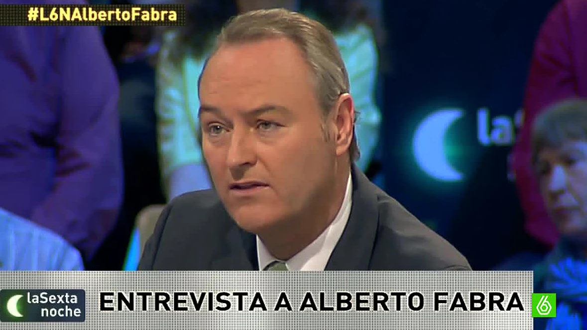 Alberto Fabra en laSexta noche Alberto Fabra en laSexta noche