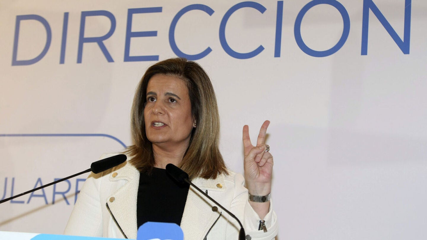 F&aacute;tima B&aacute;&ntilde;ez, en un acto en Elche