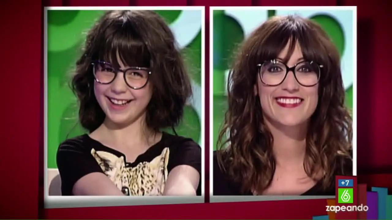 Ana Morgade y su mini doble