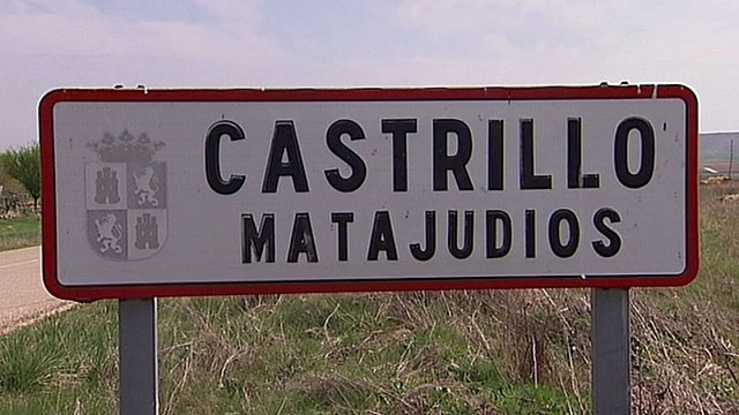 Cartel de la localidad de Castrillo Matajud&iacute;os