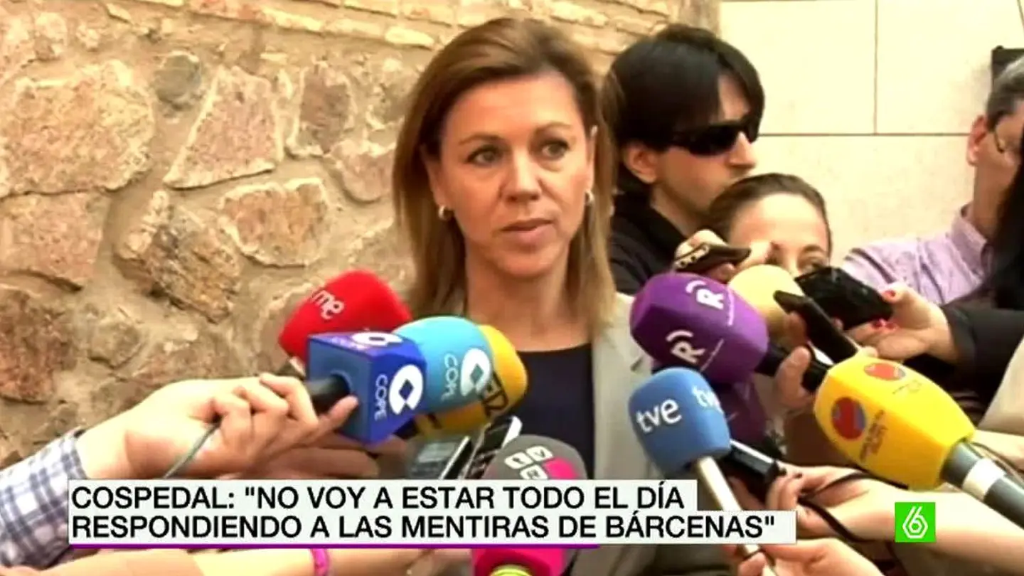 María Dolores de Cospedal habla sobre Bárcenas María Dolores de Cospedal habla sobre Bárcenas
