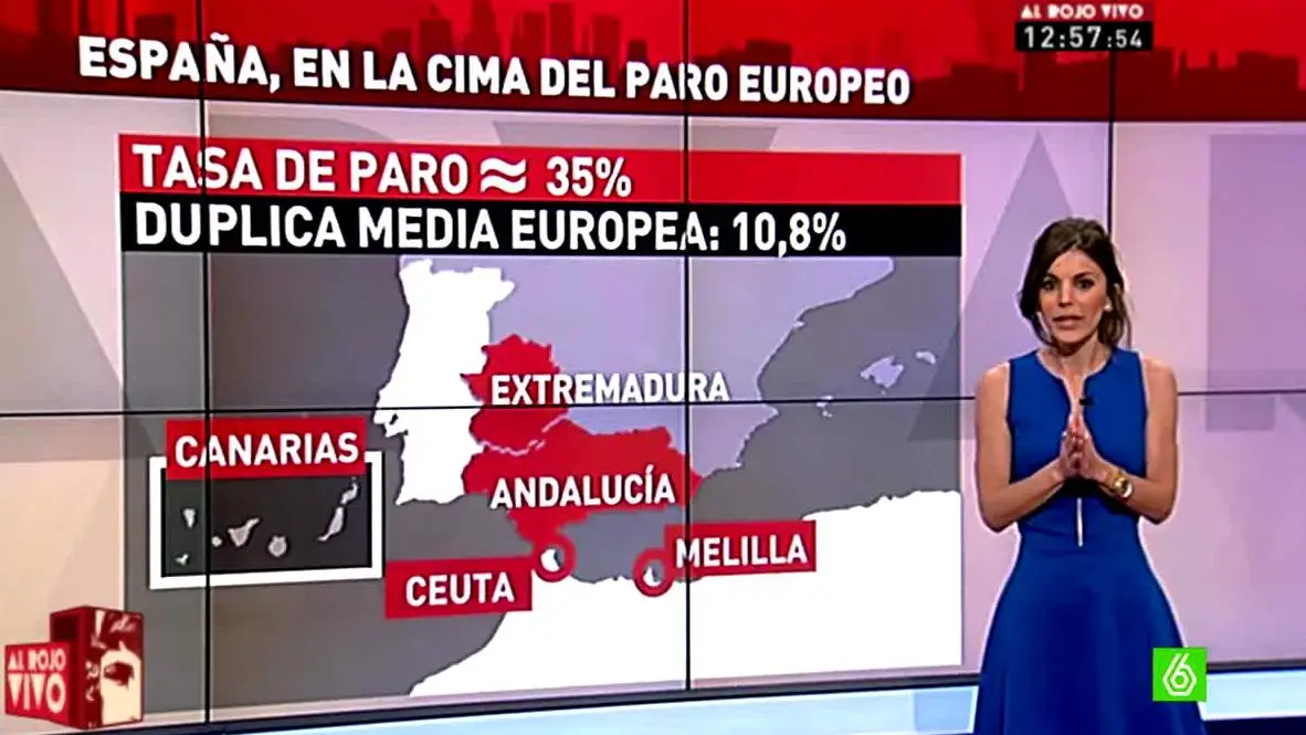 España, en la cima del paro europeo