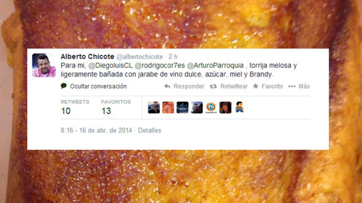 Receta de torrijas de Chicote