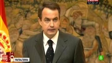 José Luis Rodríguez Zapatero en rueda de prensa