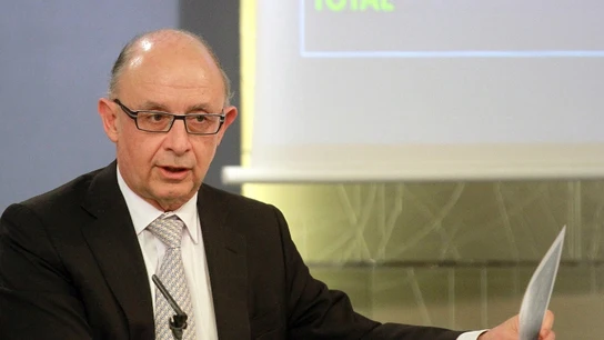 Cristóbal Montoro en La Moncloa Cristóbal Montoro en La Moncloa