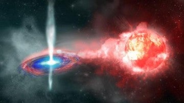 Concepción artística de la supernova de 2010