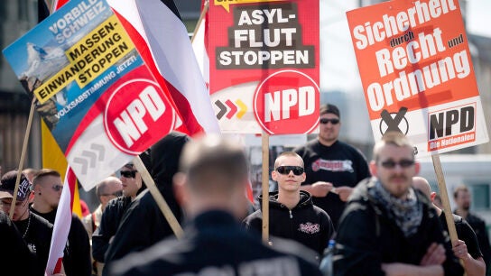 Miembros de la extrema derecha del Partido Nacional Democr&aacute;tico de Alemania