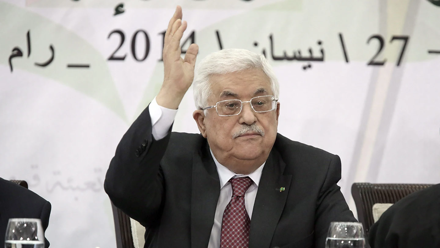 El presidente palestino, Mahmoud Abbas, pronuncia su discurso durante la reunión con el Consejo Central El presidente palestino, Mahmoud Abbas, pronuncia su discurso durante la reunión con el Consejo Central