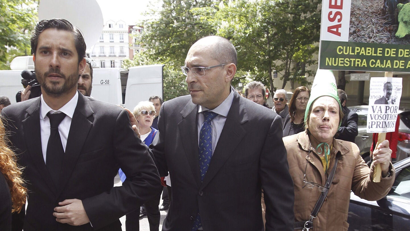 El magistrado Elpidio Jos&eacute; Silva a su salida del Tribunal Superior de Justicia de Madrid