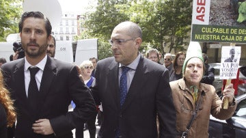 El magistrado Elpidio José Silva a su salida del Tribunal Superior de Justicia de Madrid
