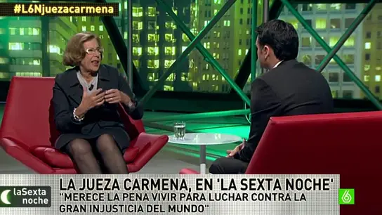 La juez Manuela Carmena en laSexta Noche La juez Manuela Carmena en laSexta Noche