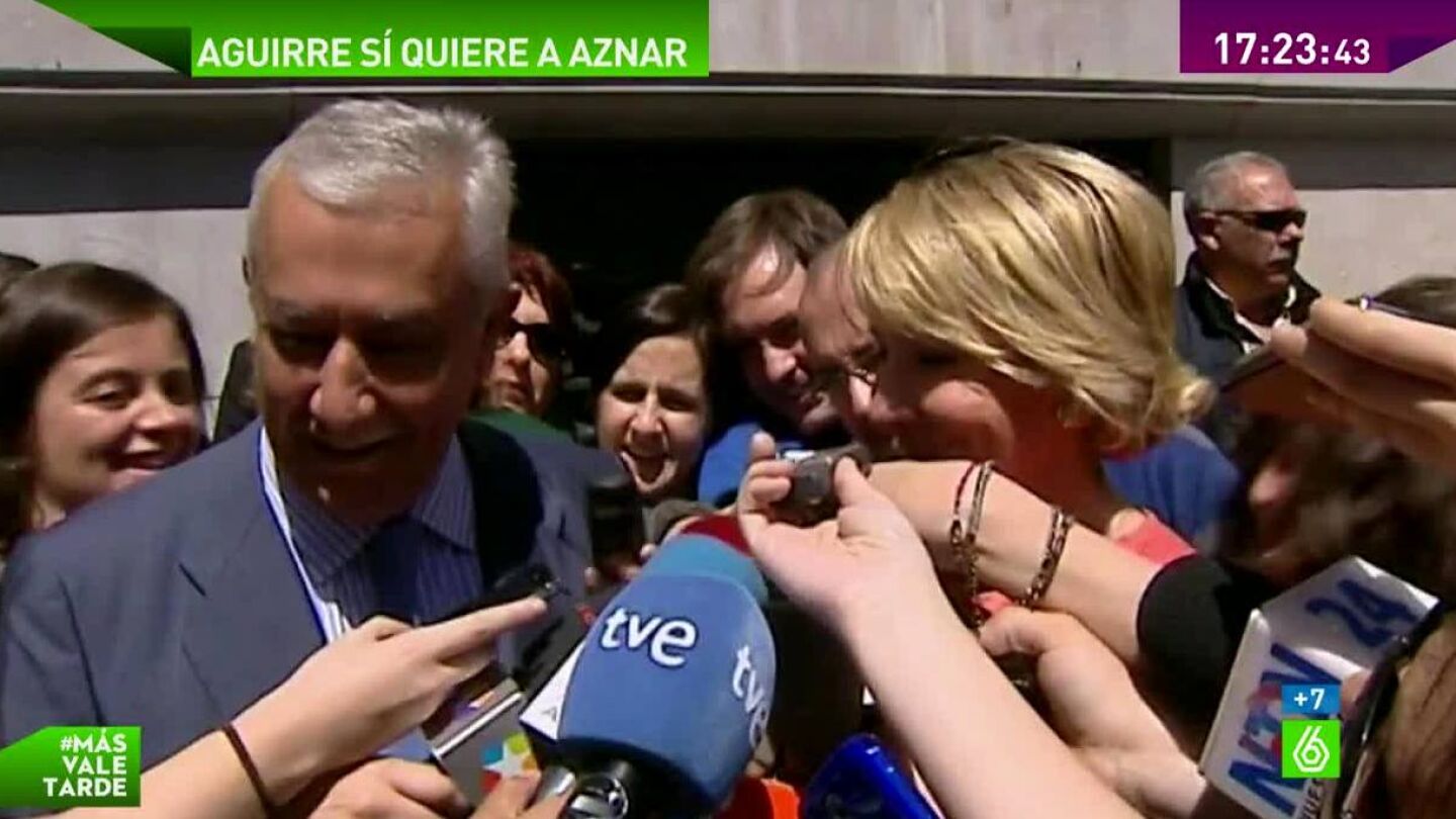 Esperanza Aguirre habla sobre Aznar