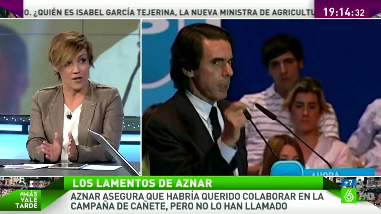 Cristina Pardo habla sobre Aznar