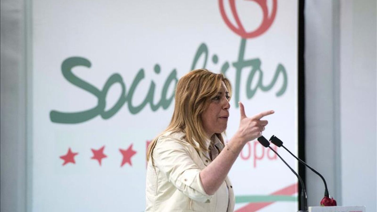 Susana D&iacute;az durante un acto del PSOE