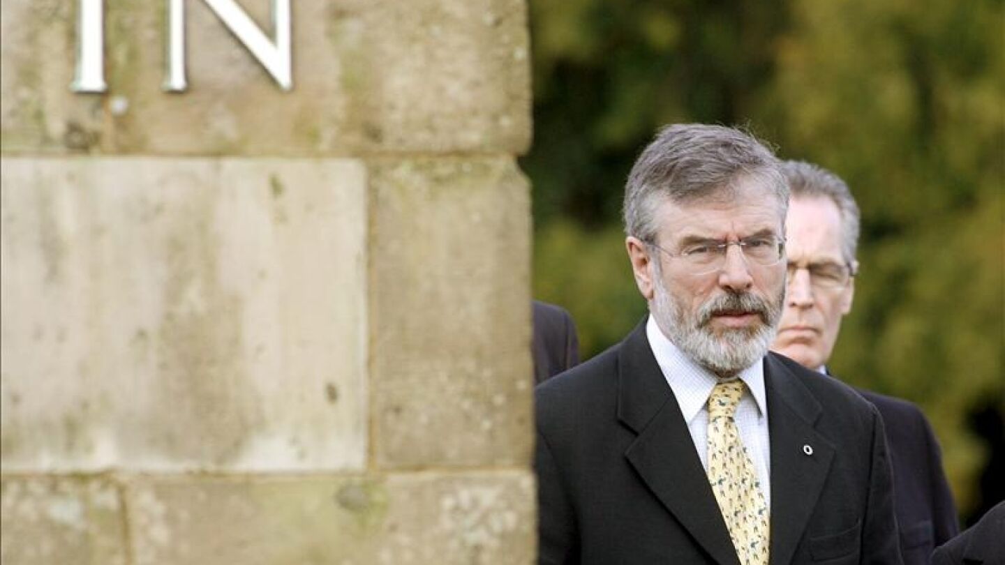El l&iacute;der del Sinn Fein, Gerry Adams