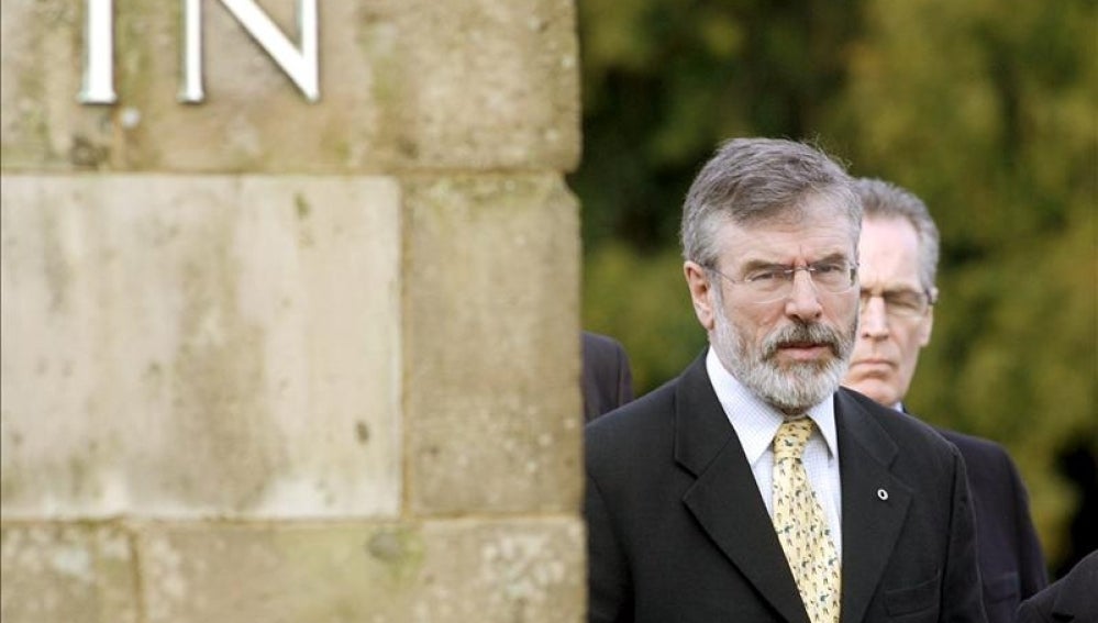El líder del Sinn Fein, Gerry Adams