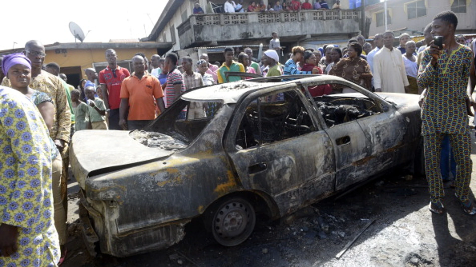 Imagen del atentado del pasado 14 de abril en Abuya