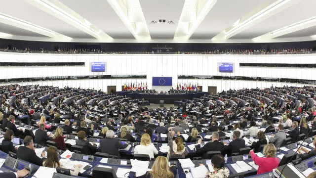 Sesión en el Parlamento Europeo