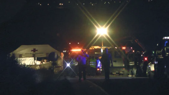 Cinco menores mueren en un accidente de autobús en Badajoz Cinco menores mueren en un accidente de autobús en Badajoz