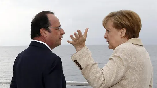 Merkel y Hollande hablan sobre Ucrania Merkel y Hollande hablan sobre Ucrania