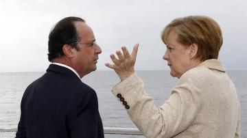 Merkel y Hollande hablan sobre Ucrania