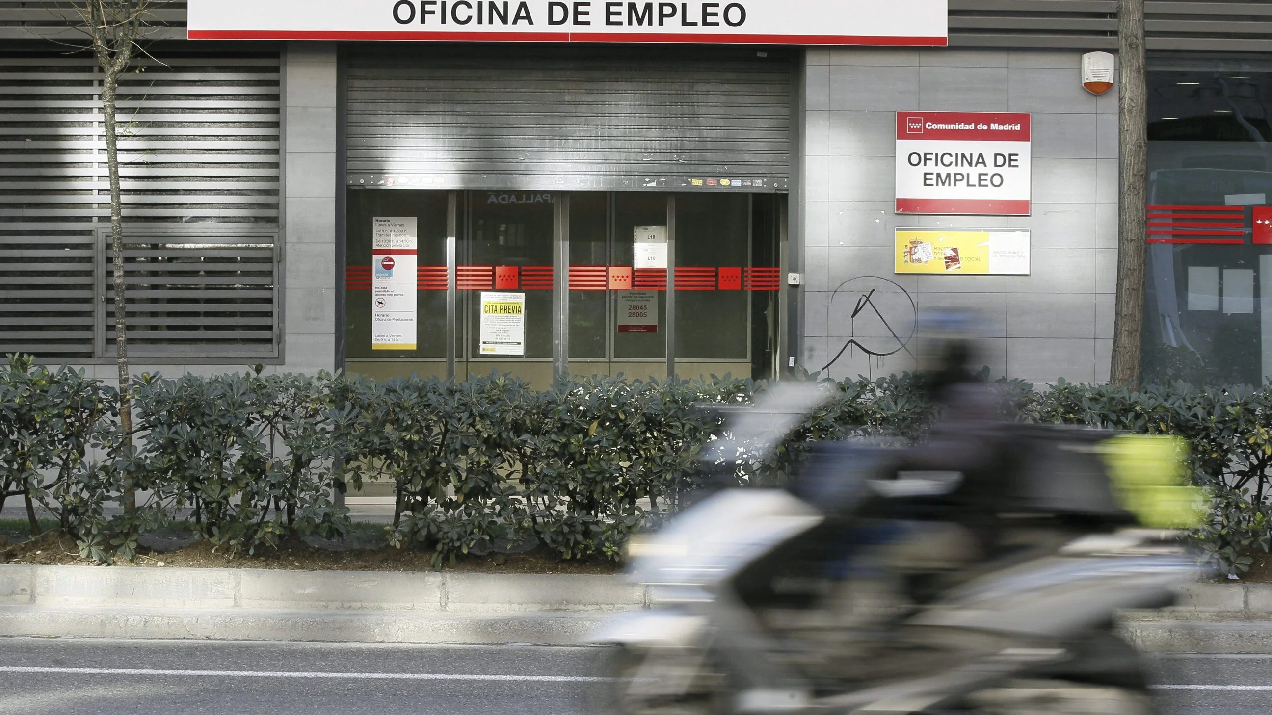 Vista de una oficina de empleo