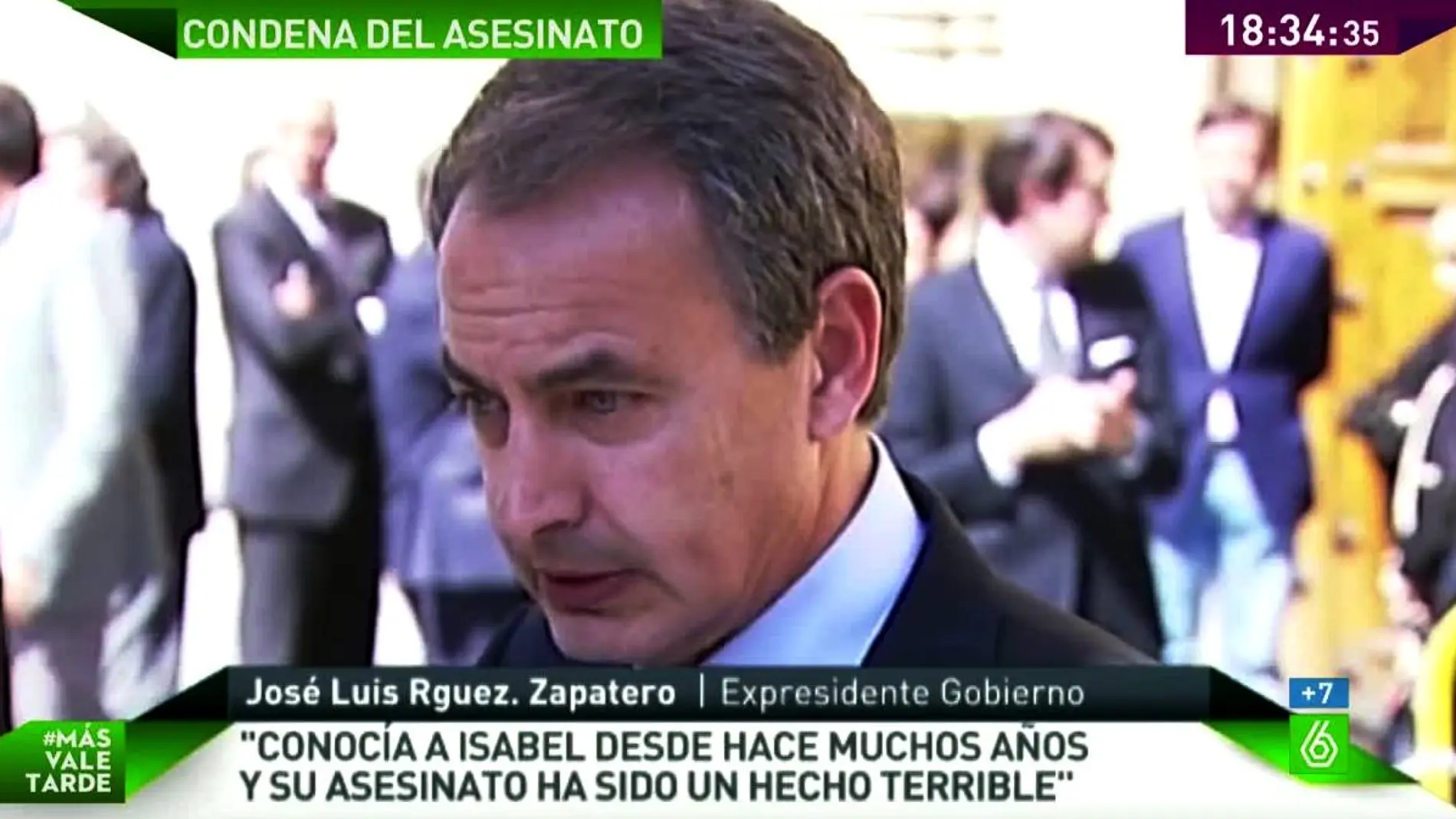 José Luis Rodríguez Zapatero habla sobre Carrasco