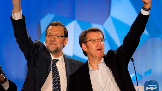 Mariano Rajoy junto a Núñez Feijóo Mariano Rajoy junto a Núñez Feijóo