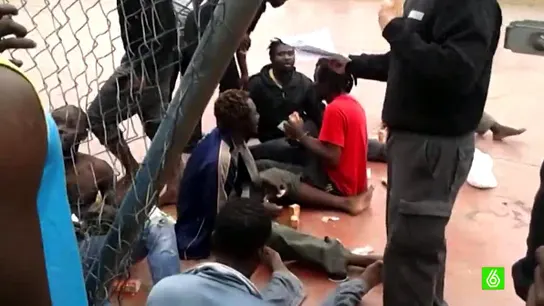 Inmigrantes en el CETI de Melilla Inmigrantes en el CETI de Melilla