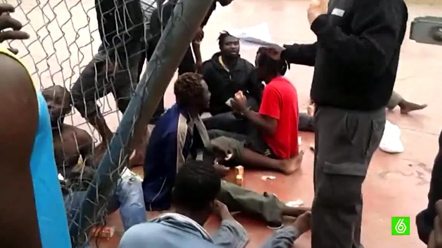 Inmigrantes en el CETI de Melilla Inmigrantes en el CETI de Melilla