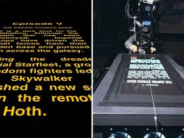 La perspectiva de los títulos de crédito del Star Wars original no fue un efecto digital. La perspectiva de los títulos de crédito del Star Wars original no fue un efecto digital.