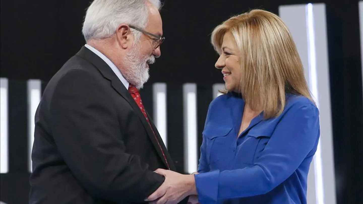 Miguel Arias Cañete y Elena Valenciano Miguel Arias Cañete y Elena Valenciano