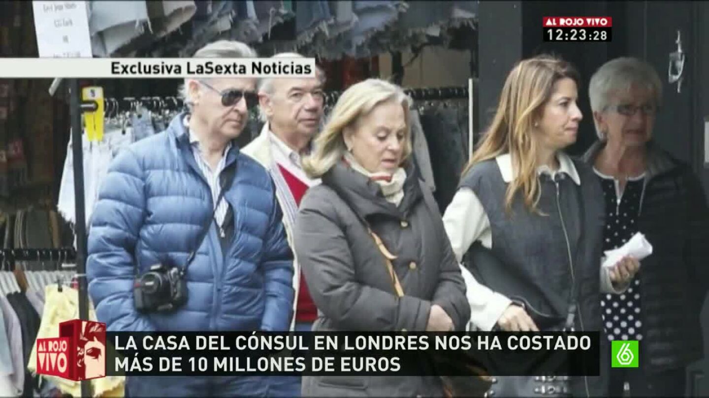 Miguel Blesa junto al c&oacute;nsul espa&ntilde;ol en Londres, Rafael Jover