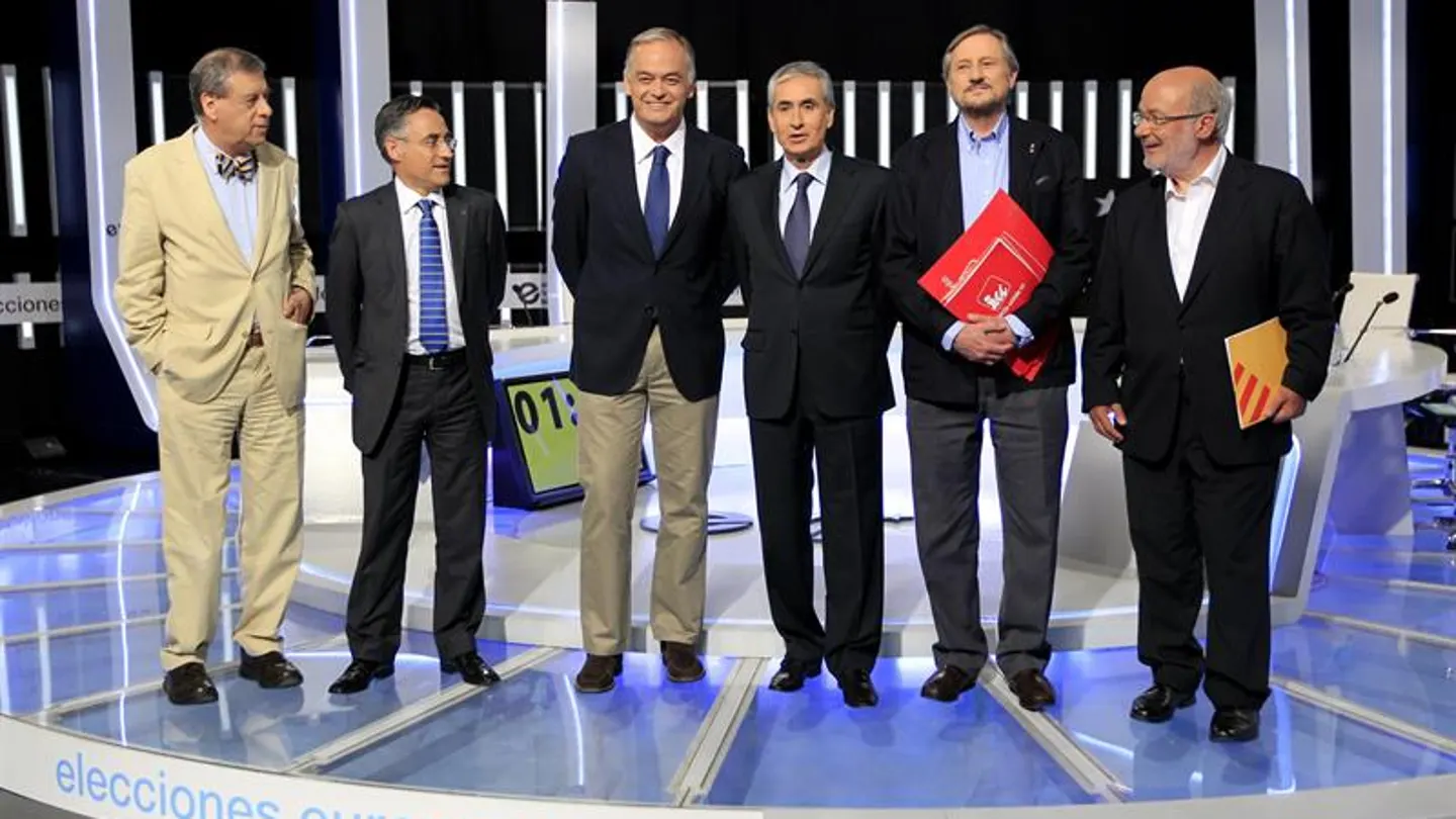 Sosa Wagner, Tremosa, González Pons, Jaúregui, Willy Meyer y Terricabras, de izda a dcha. Sosa Wagner, Tremosa, González Pons, Jaúregui, Willy Meyer y Terricabras, de izda a dcha.