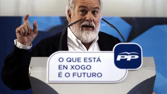 Cañete en un mitin en Galicia Cañete en un mitin en Galicia