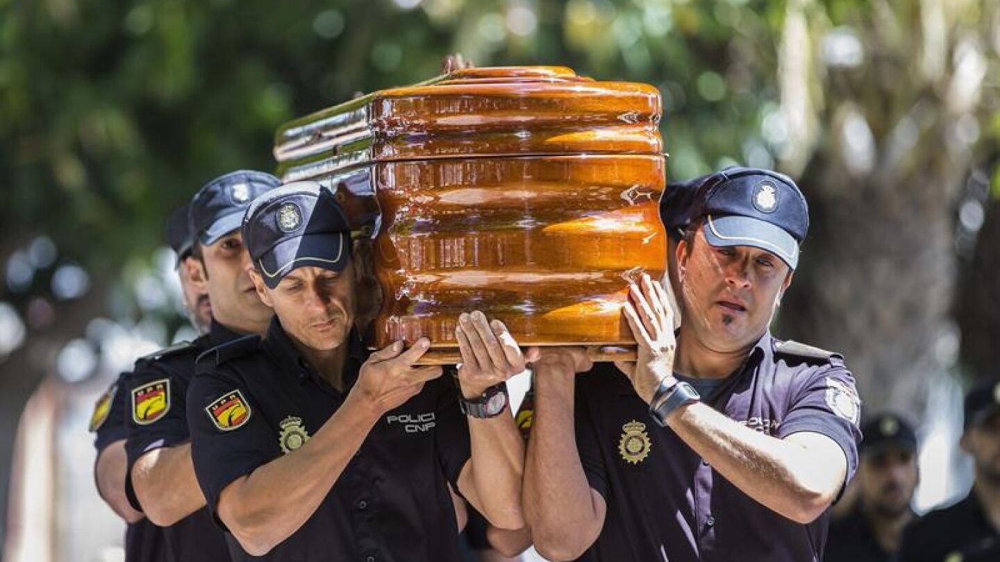 F&eacute;retro del polic&iacute;a apu&ntilde;ado en M&aacute;laga