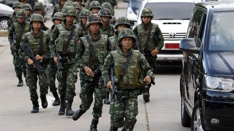 Militares en Tailandia