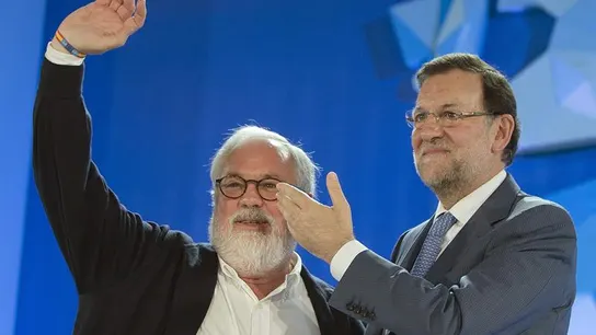 Miguel Arias Cañete junto al presidente del Gobierno y del PP, Mariano Rajoy Miguel Arias Cañete junto al presidente del Gobierno y del PP, Mariano Rajoy