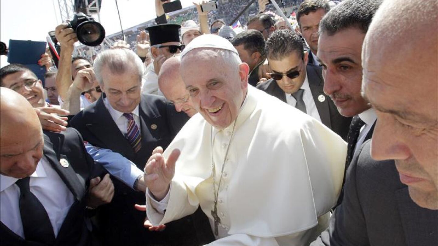 El papa Francisco hace un llamamiento a la paz en su primer viaje a Tierra Santa