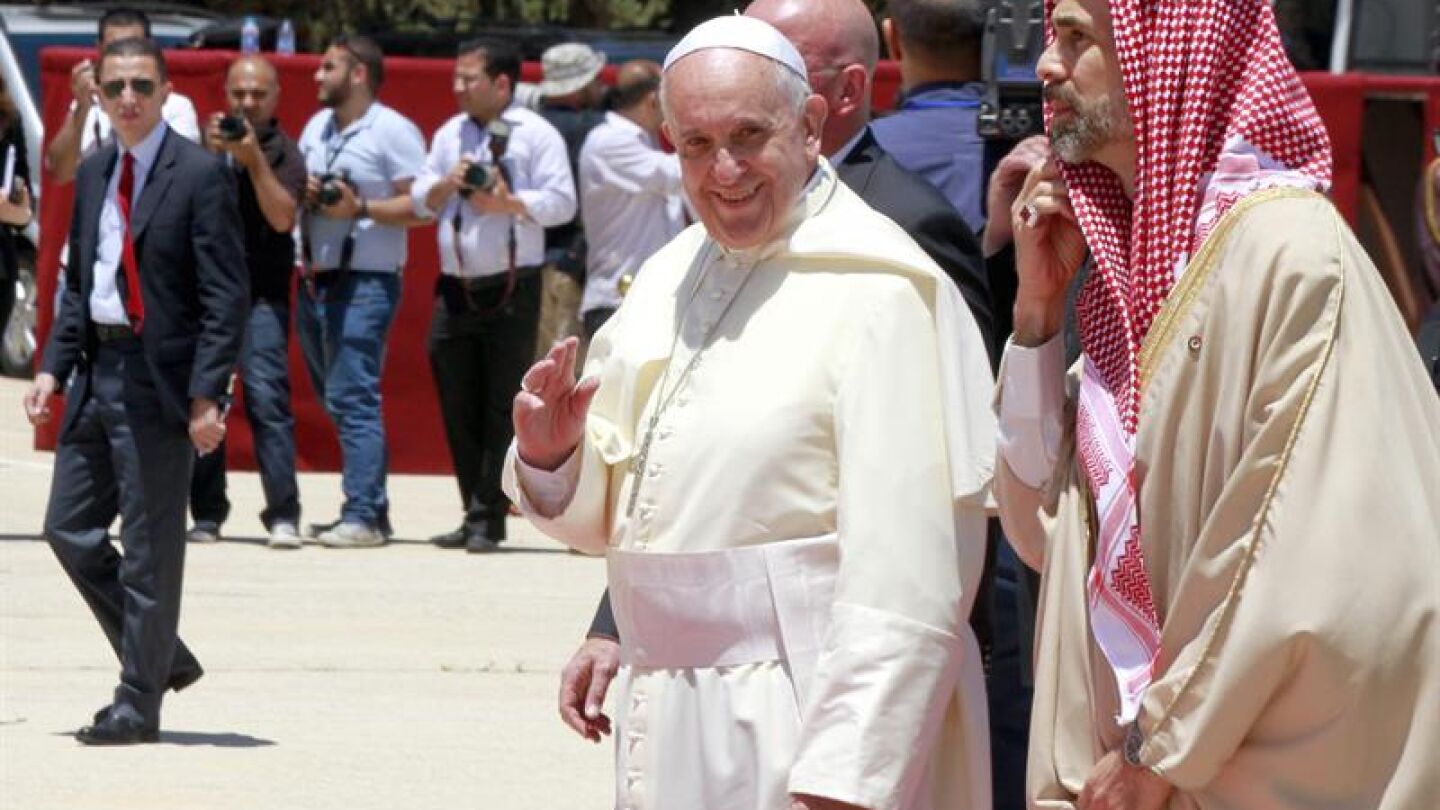 El Papa Francisco comienza su peregrinaci&oacute;n de tres d&iacute;as por Tierra Santa