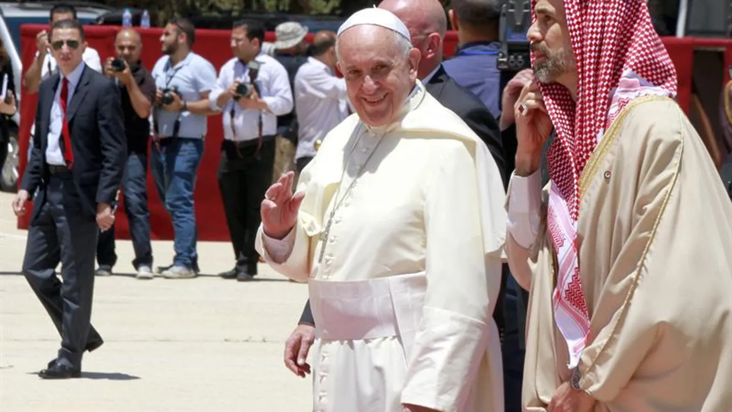 El Papa Francisco comienza su peregrinación de tres días por Tierra Santa El Papa Francisco comienza su peregrinación de tres días por Tierra Santa