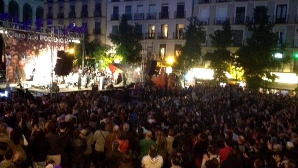 Acto electoral de Podemos