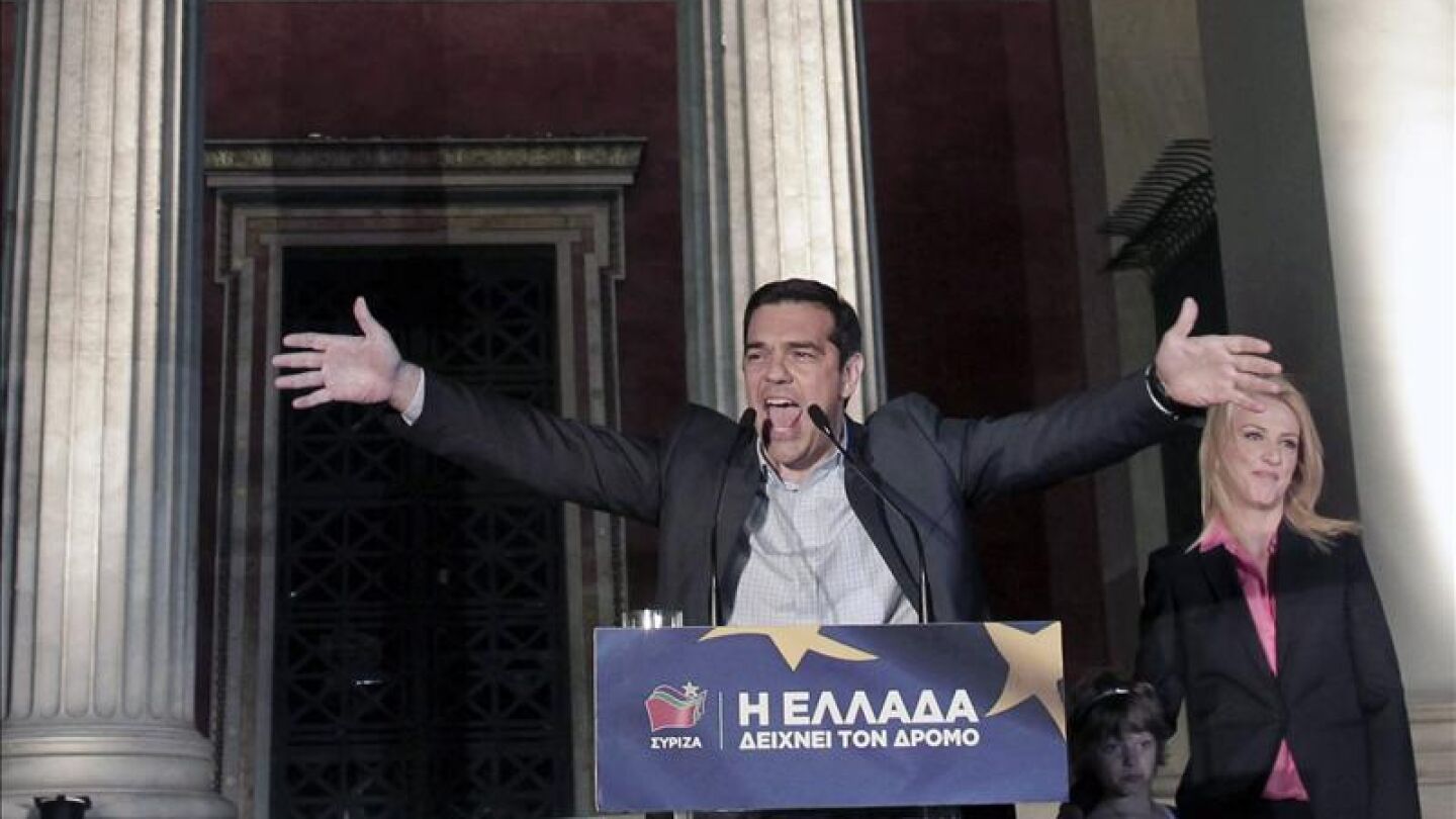 El l&iacute;der de la coalici&oacute;n de izquierda Syriza, Alexis Tsipras